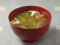 生椎茸とレタスのみそ汁